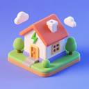 icon_energy_house_3d_isometric icon preview