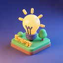 icon_energy_light_bulb_3d_isometric icon preview