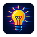 icon_energy_light_bulb_digital_glitch icon preview