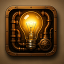 icon_energy_light_bulb_steampunk icon preview