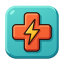 icon_energy_medical_cross_cartoon icon preview