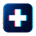 icon_energy_medical_cross_digital_glitch icon preview