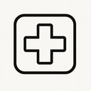 icon_energy_medical_cross_monochrome icon preview