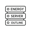 icon_energy_server_outline icon preview