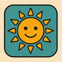 icon_energy_sun_retro icon preview