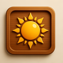 icon_energy_sun_wooden icon preview