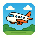 icon_entertainment_airplane_cartoon icon preview