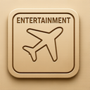 icon_entertainment_airplane_embossed icon preview