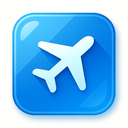 icon_entertainment_airplane_glassy icon preview