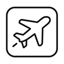 icon_entertainment_airplane_line_art icon preview