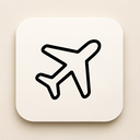 icon_entertainment_airplane_minimalist icon preview
