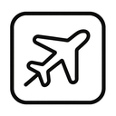 icon_entertainment_airplane_monochrome icon preview