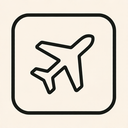 icon_entertainment_airplane_thin icon preview
