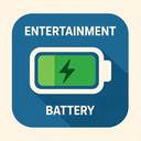 icon_entertainment_battery_flat_design icon preview