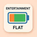 icon_entertainment_battery_flat_pastel icon preview