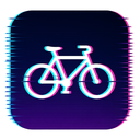 icon_entertainment_bicycle_digital_glitch icon preview