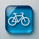 icon_entertainment_bicycle_glassy icon preview