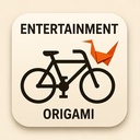 icon_entertainment_bicycle_origami icon preview
