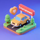 icon_entertainment_car_3d_isometric icon preview
