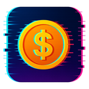 icon_entertainment_coin_digital_glitch icon preview