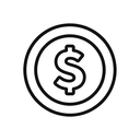 icon_entertainment_coin_minimal_outline icon preview