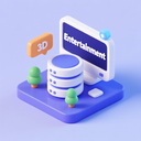 icon_entertainment_database_3d_isometric icon preview
