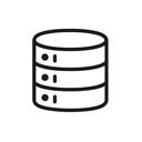 icon_entertainment_database_minimal_outline icon preview
