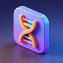 icon_entertainment_dna_strand_3d_isometric icon preview