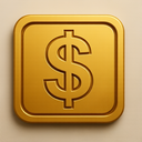 icon_entertainment_dollar_sign_embossed icon preview