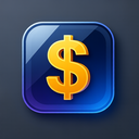 icon_entertainment_dollar_sign_glassy icon preview