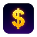 icon_entertainment_dollar_sign_glow_effect icon preview
