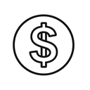 icon_entertainment_dollar_sign_line_art icon preview