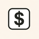 icon_entertainment_dollar_sign_minimalist icon preview