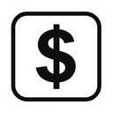 icon_entertainment_dollar_sign_monochrome icon preview