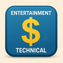 icon_entertainment_dollar_sign_technical icon preview