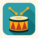 icon_entertainment_drum_flat_design icon preview