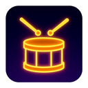 icon_entertainment_drum_glow_effect icon preview