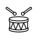 icon_entertainment_drum_line_art icon preview