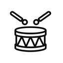 icon_entertainment_drum_monochrome icon preview
