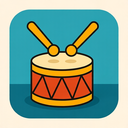 icon_entertainment_drum_origami icon preview