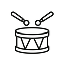 icon_entertainment_drum_outline icon preview