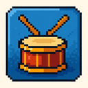 icon_entertainment_drum_pixel_art icon preview