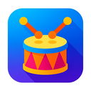 icon_entertainment_drum_vibrant_colors icon preview