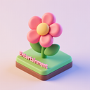 icon_entertainment_flower_3d_isometric icon preview