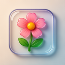 icon_entertainment_flower_glassy icon preview