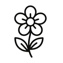 icon_entertainment_flower_line_art icon preview