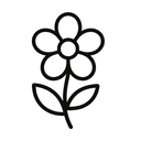 icon_entertainment_flower_minimal_outline icon preview