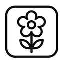 icon_entertainment_flower_monochrome icon preview