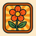 icon_entertainment_flower_retro icon preview