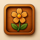 icon_entertainment_flower_wooden icon preview